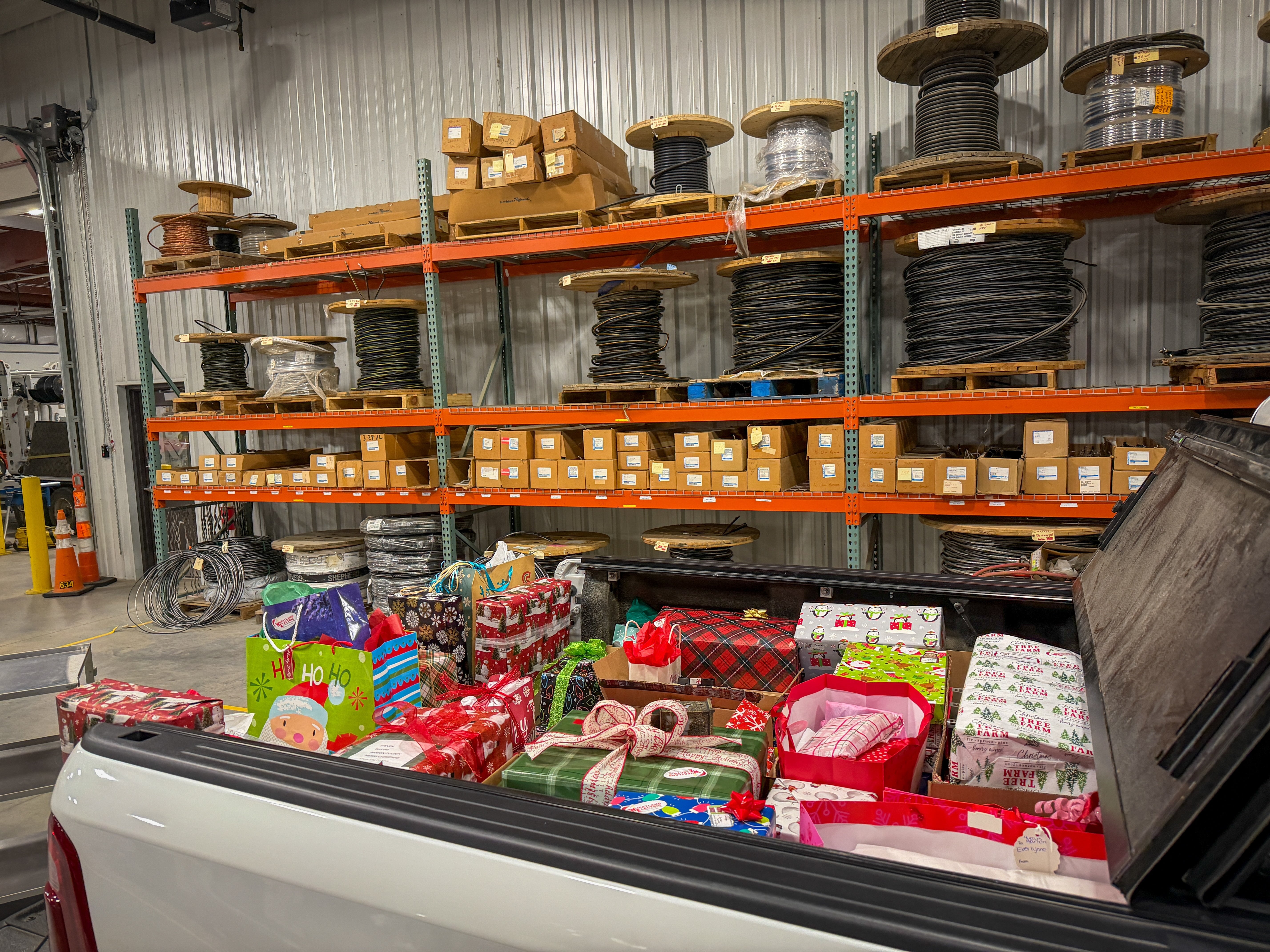 In addition to fulfilling holiday wish lists for foster children, Wheatland Electric made a $1,000 donation from its Sharing Success Fund to further the faith-based organization's Christmas mission.E