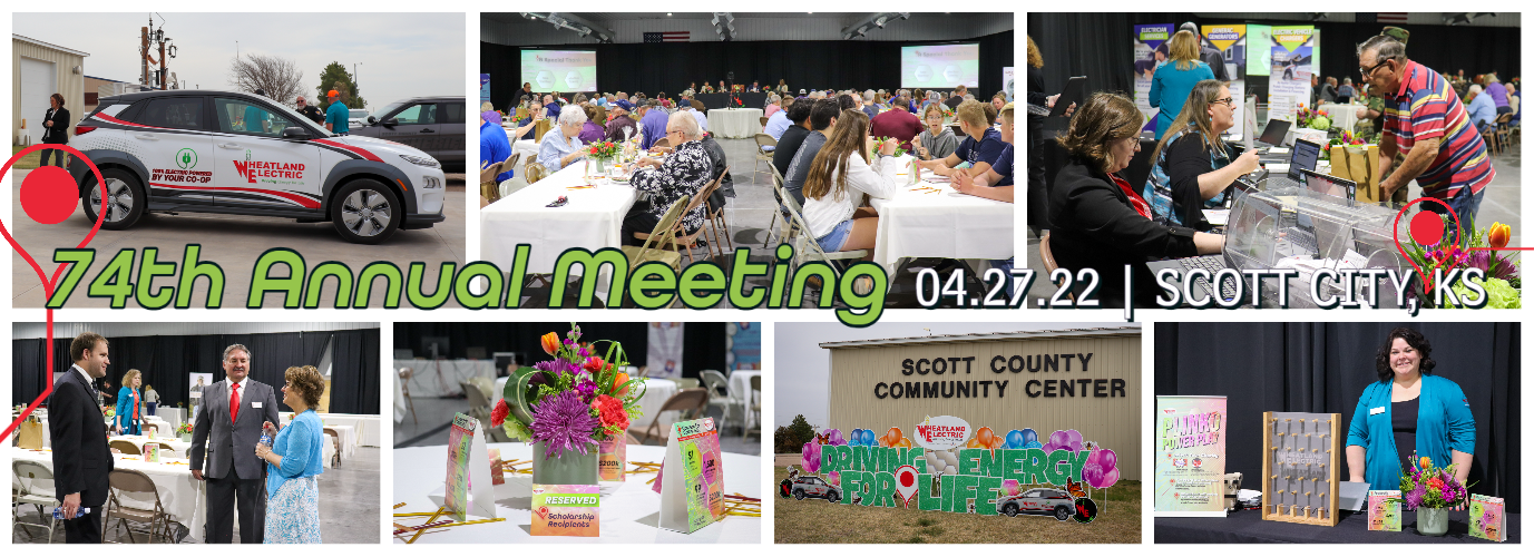 74th Annual Meeting in Scott City Fairground Building 