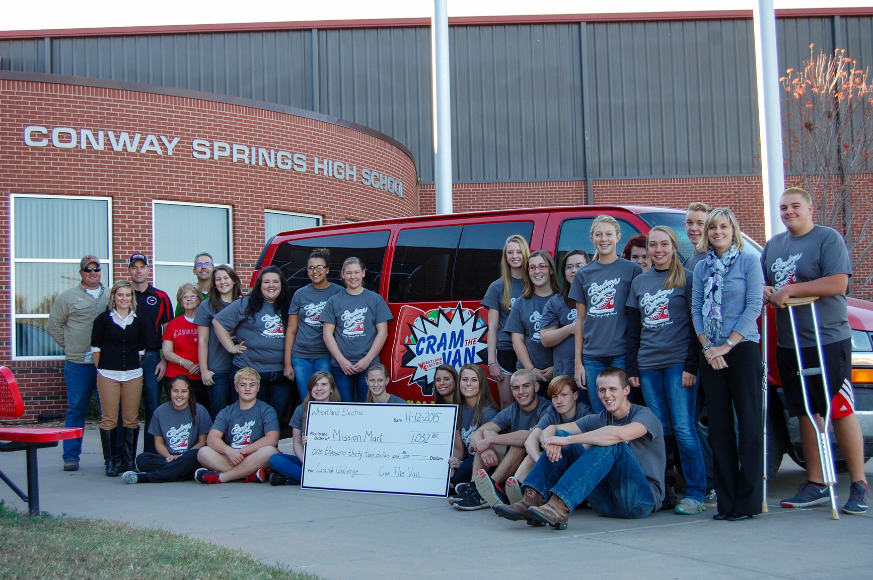 Conway Springs Hired Man's Cram the Van 2015