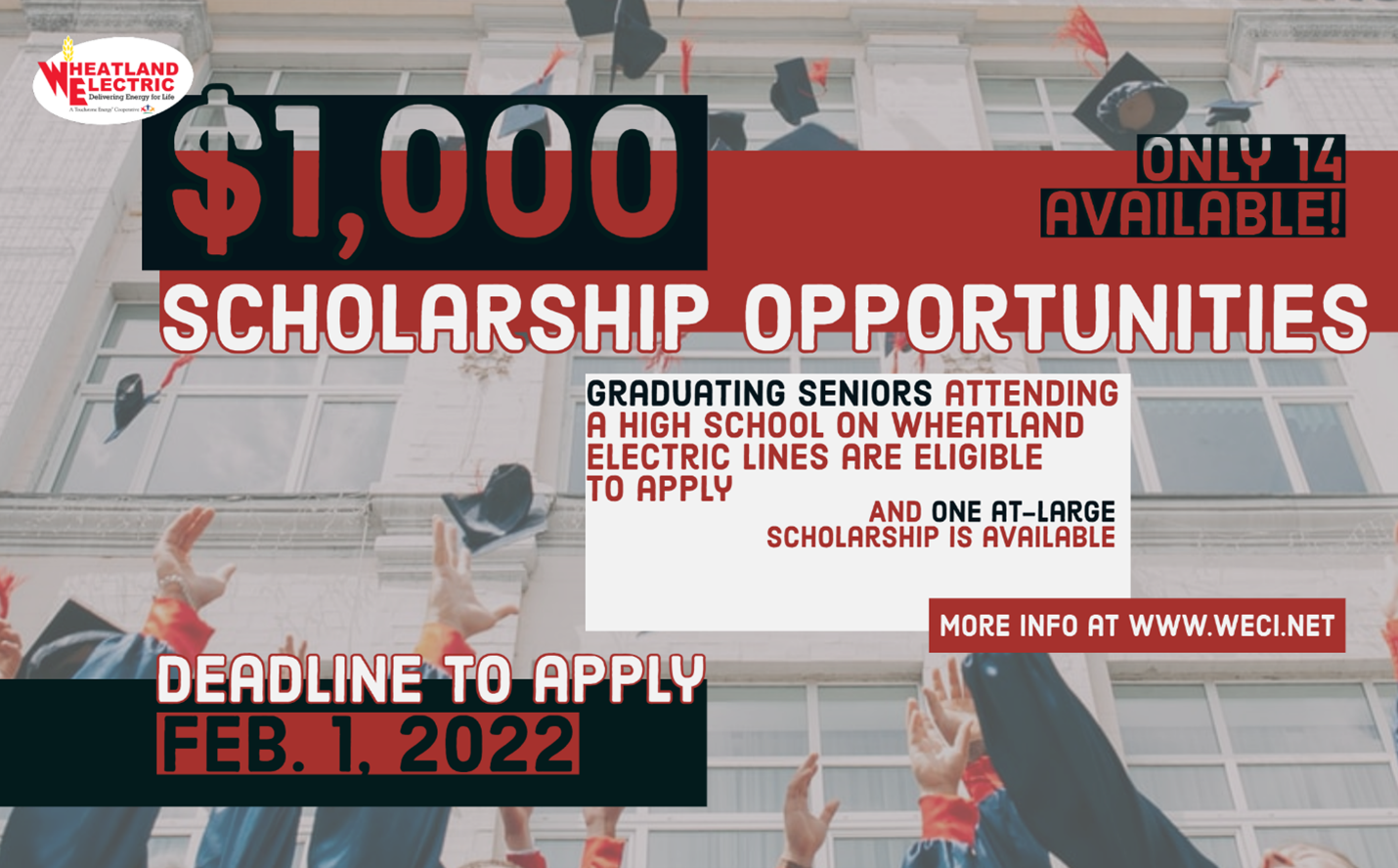 $1,000 Senior Scholarships Available 