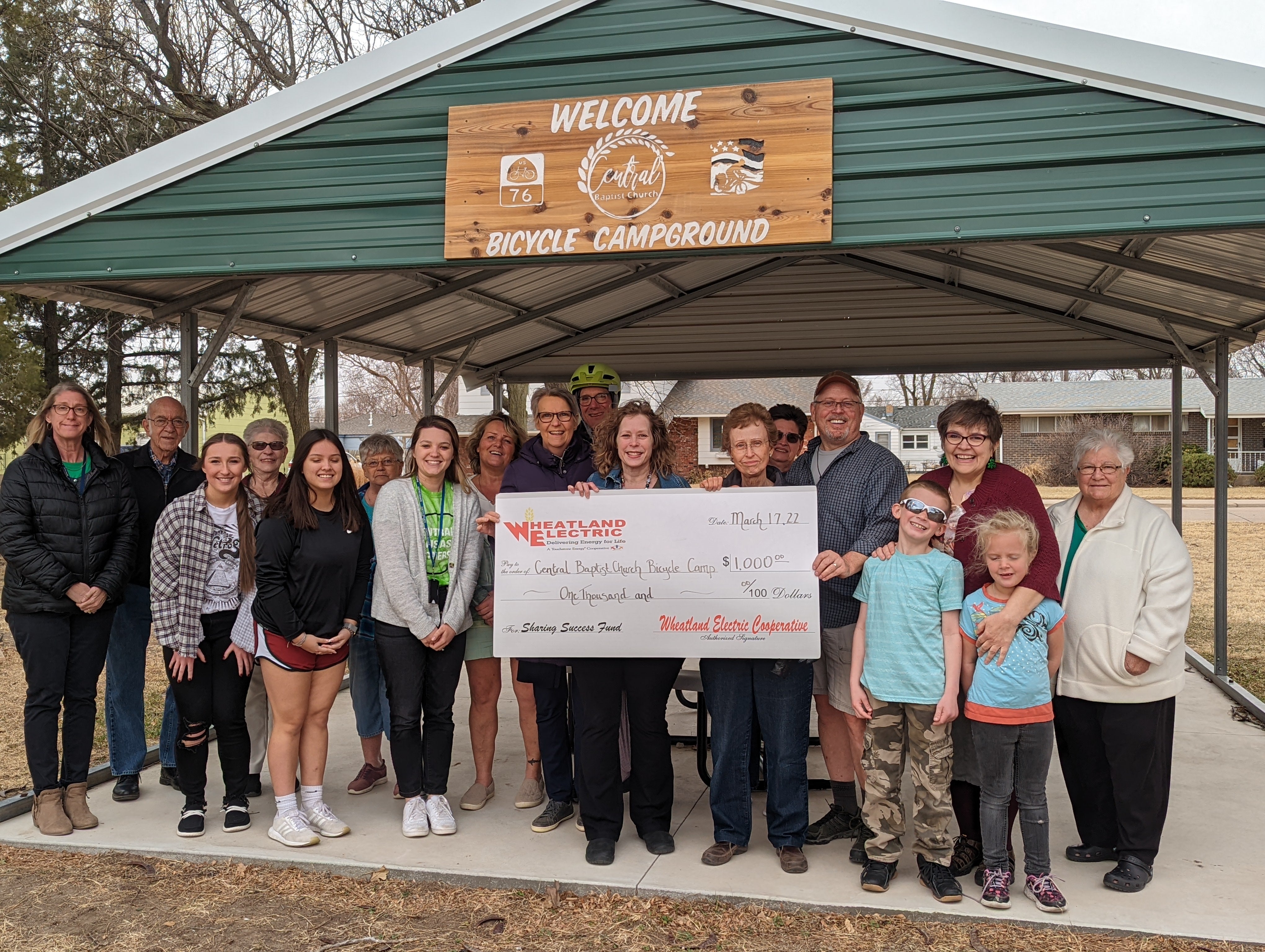 Central Baptist Church Bicycle Campground Sharing Success