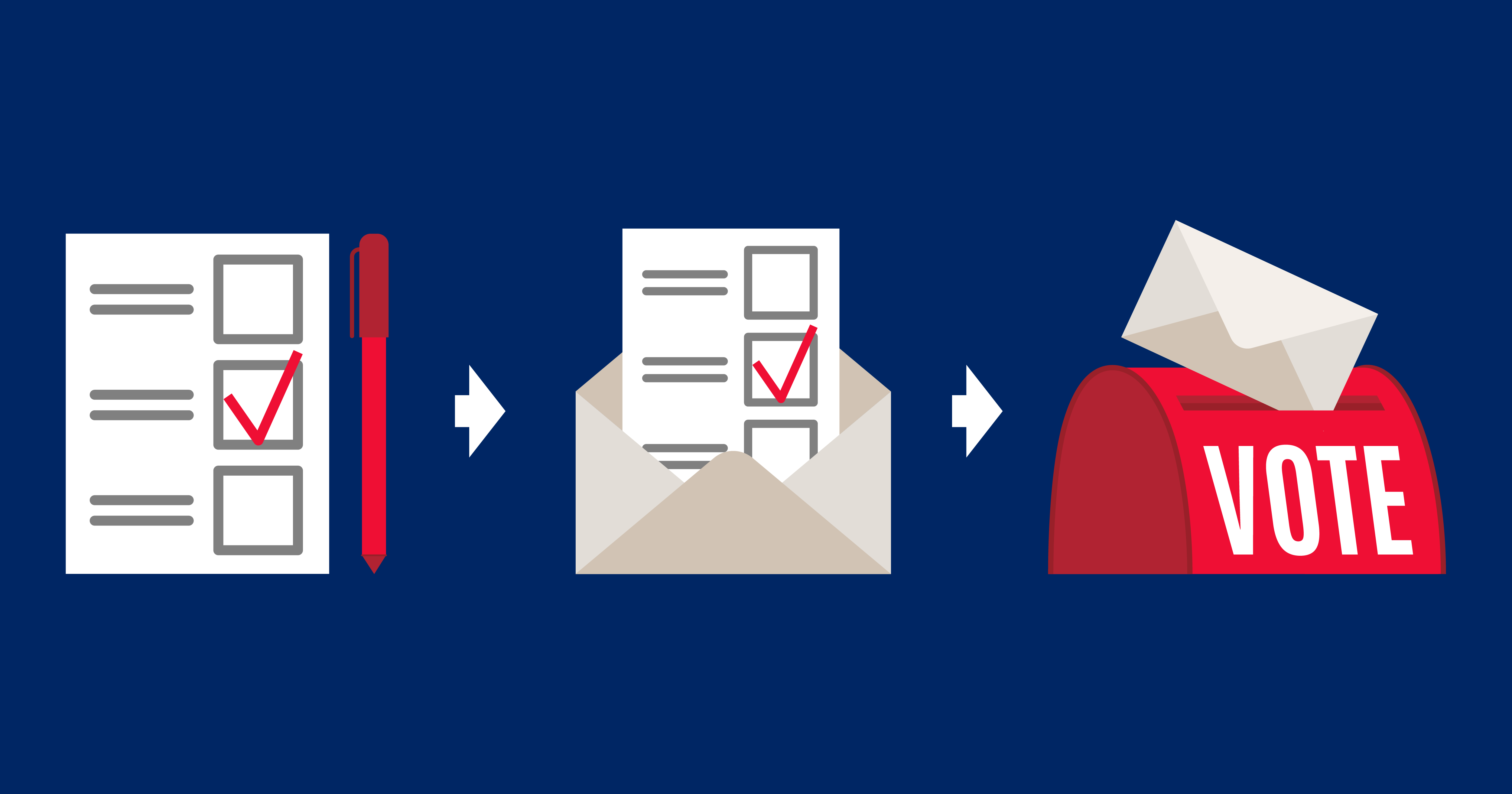 Voting news story graphic