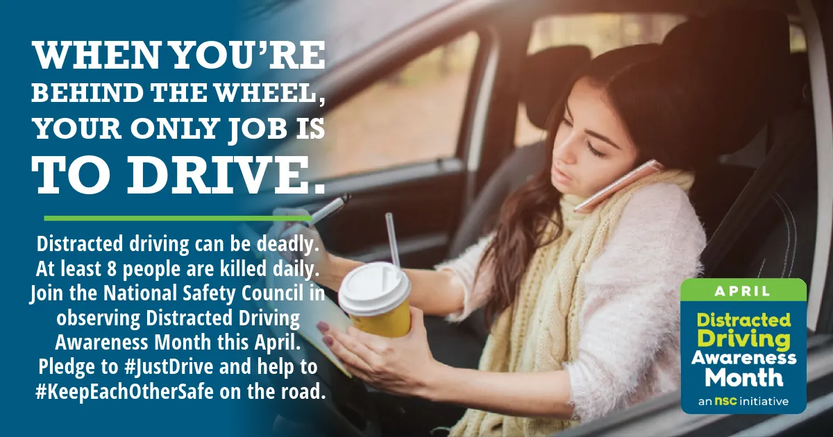 April is Distracted Driving Month