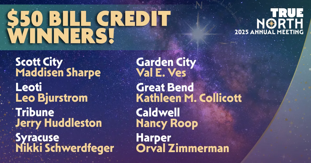 $50 bill credit winners