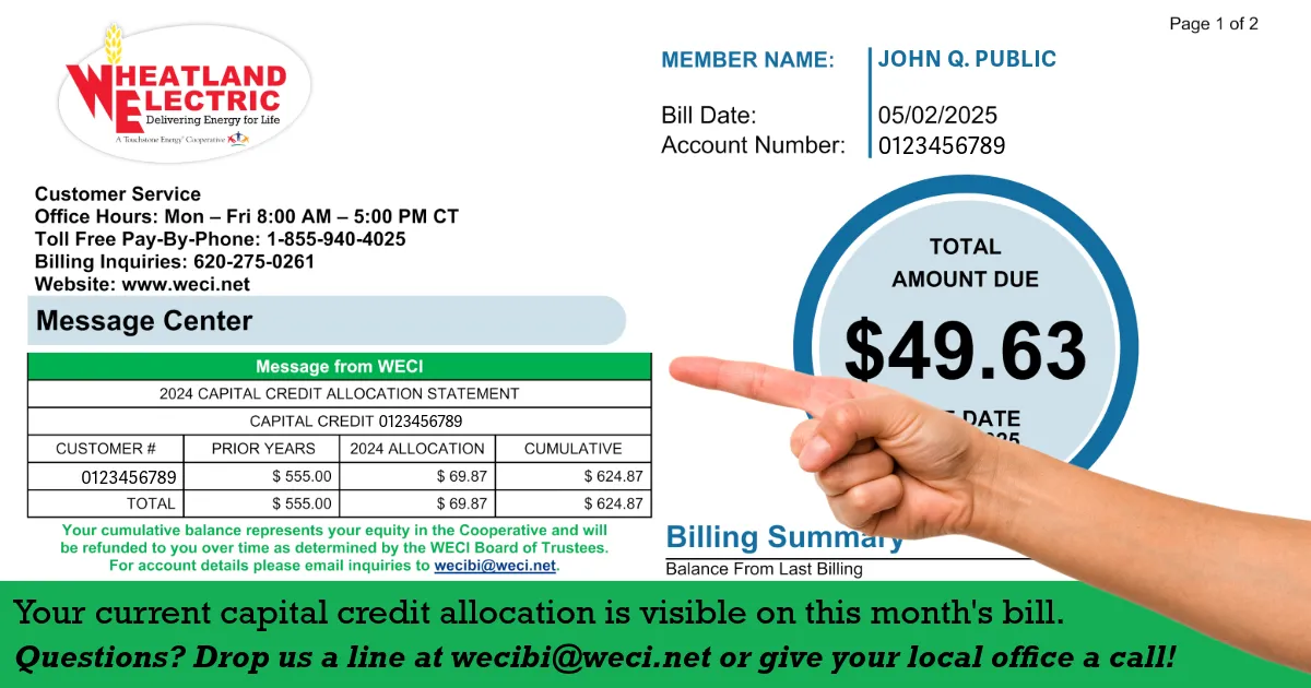 2025 Capital Credit Allocation