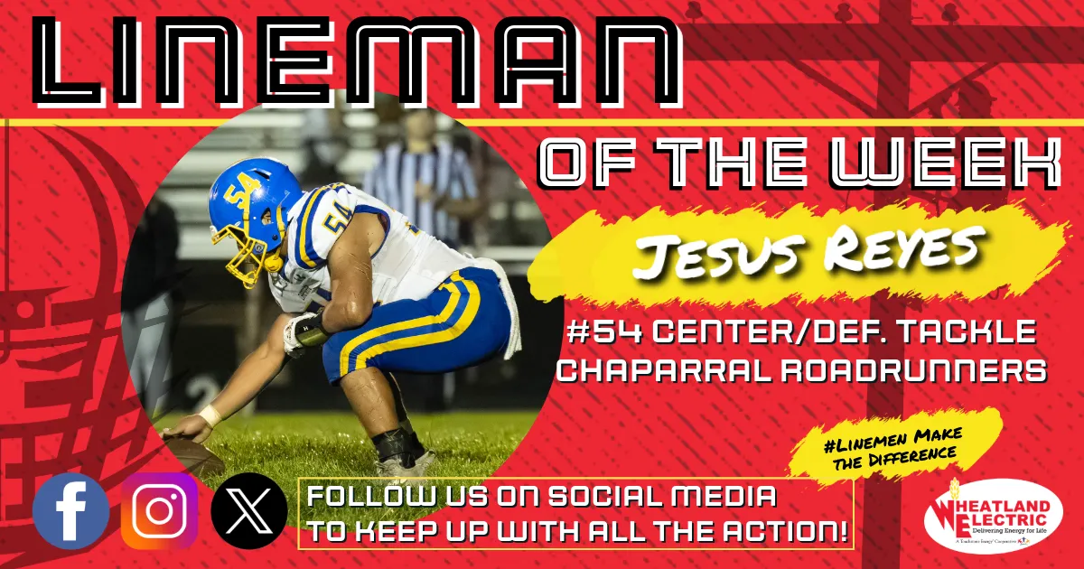 Jesus Reyes Lineman of the week